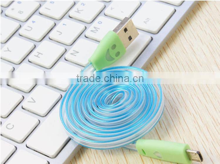 1M cable micro USB with led
