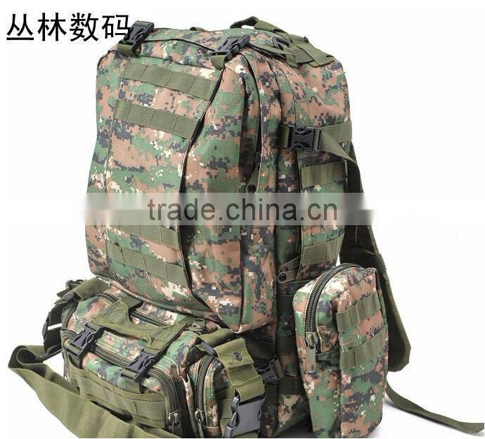 New men's Camouflage backpack outdoor mountaineering bags tactical in the combination of many Backpack
