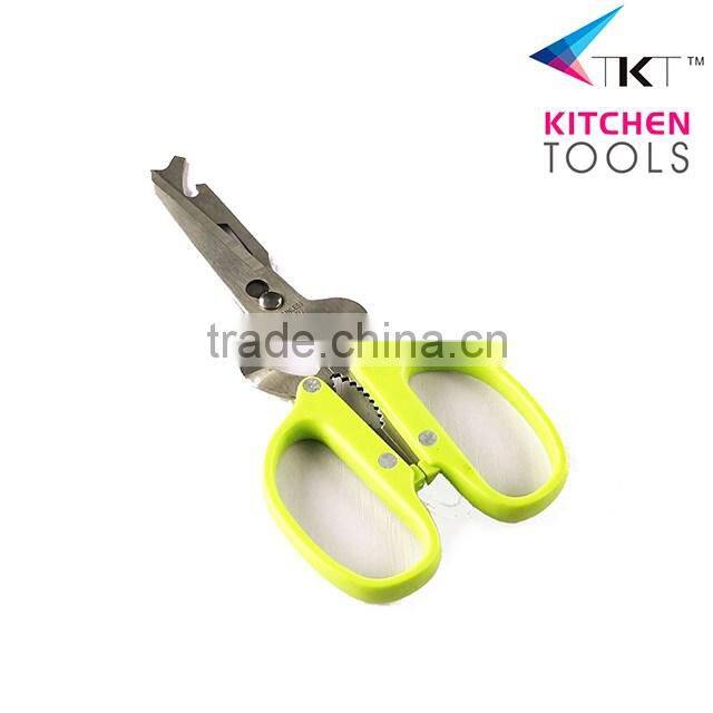 Different type of scissor scissors with nut cracker for cutting food