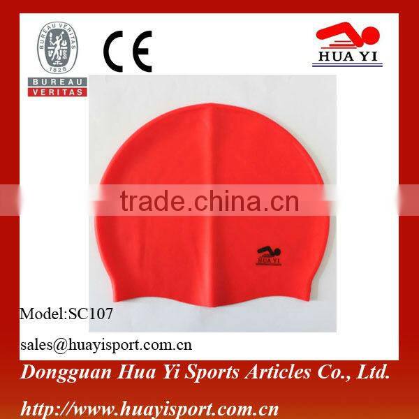 Custom OEM Promotional Silicone Color Mixed Swimming Cap