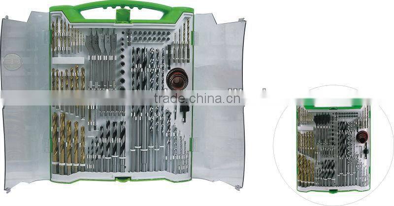 CE certificated 190pcs drill set, concrete drill included