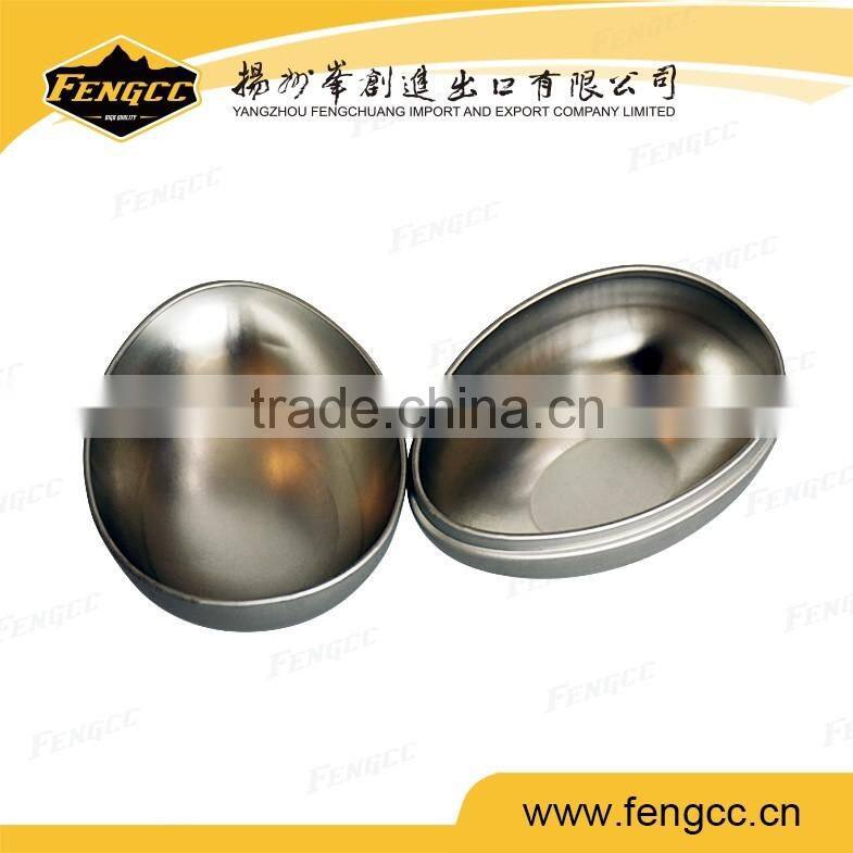 Metal tinx box for round shape logo embossed
