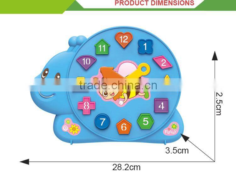 Most popular kids plastic educational diy clock kit