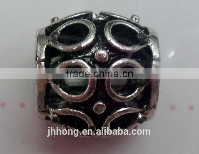 big hole metal beads loose metal beads metal silver beads