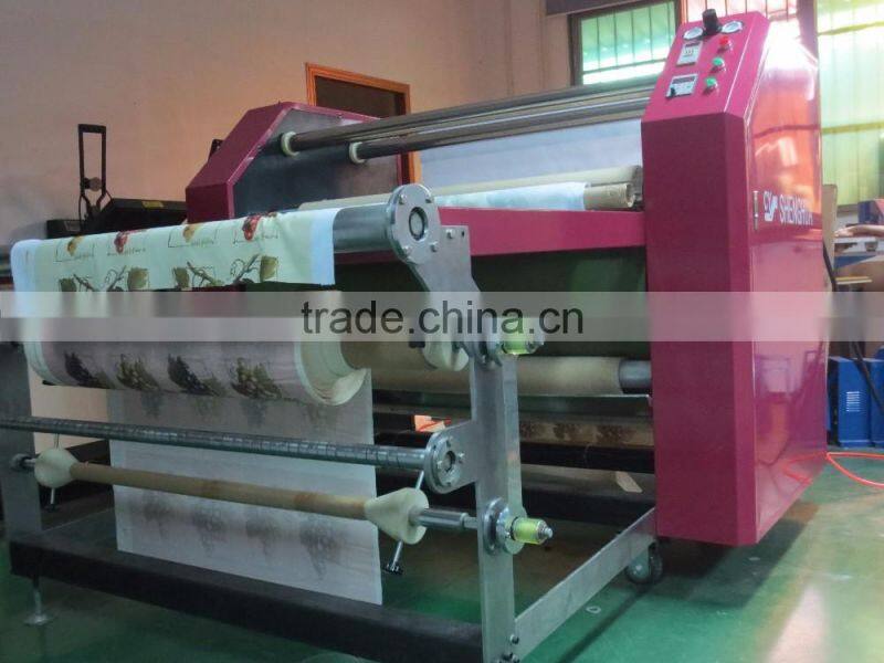 Oil Drum Sublimation rotary heat press transfer machine for roll to roll fabric
