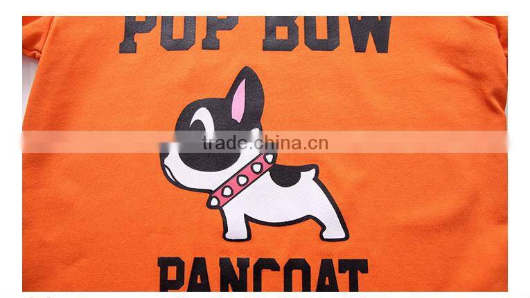 Wholesale Boy kids funny cartoon printed organic cotton T shirt