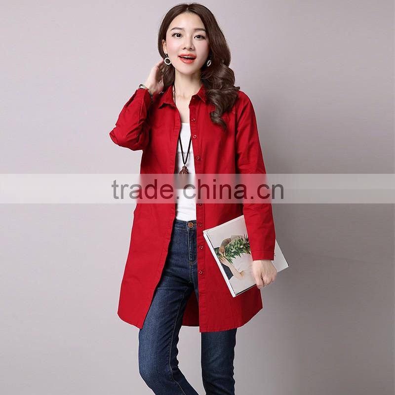 Wholesale lady blouse & top women long sleeve fashion design lady blouse