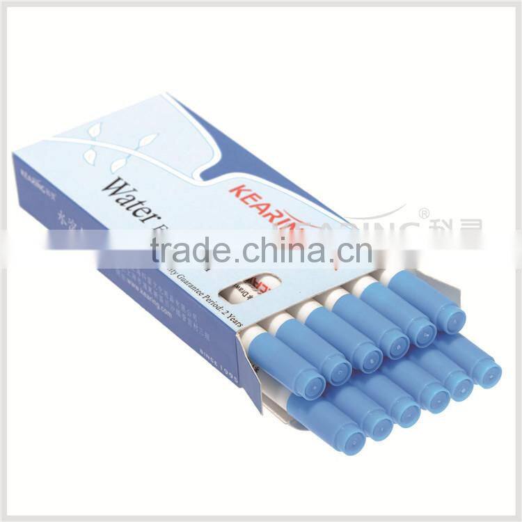 Kearing blue color water erasable pen for temporary marking on sewn clothes easily wash off # WB10