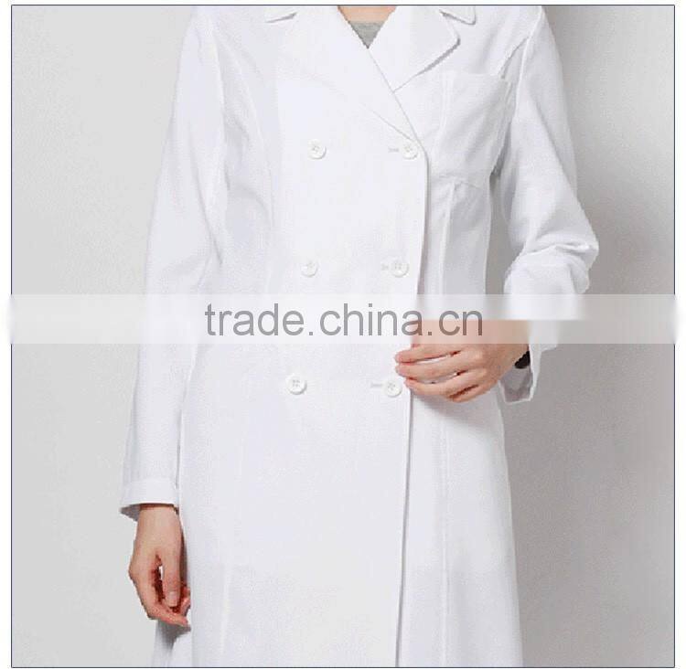 Doctor Gown 100% cotton or 30% cotton 70% polyester white lab coat medical Lab coat