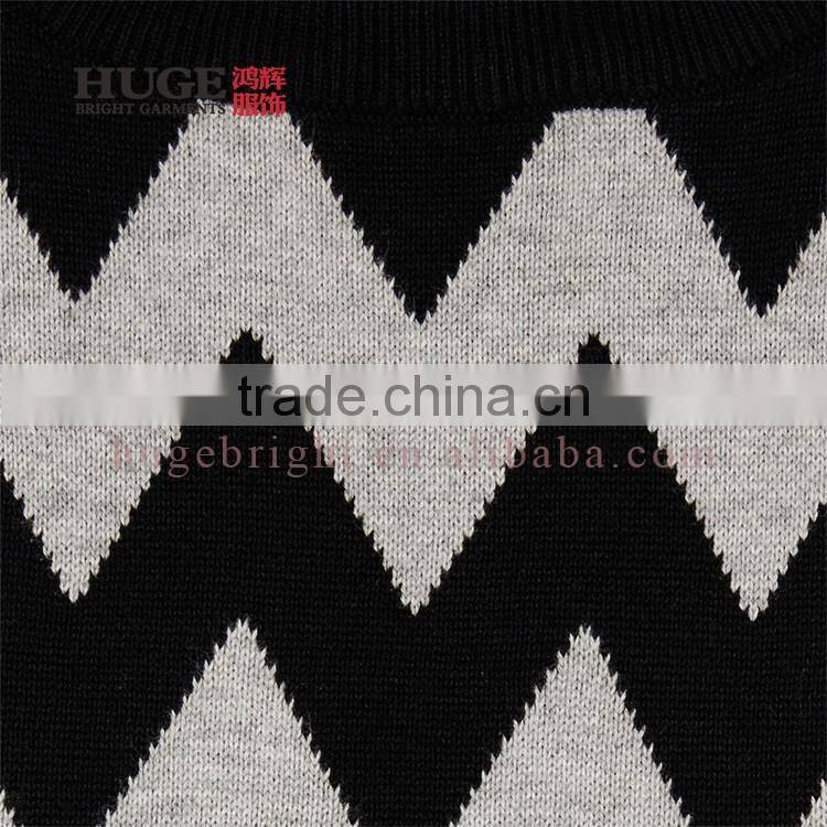 Boy's Wave Knit 100% Cotton Latest Knitting Sweater Designs For Boys