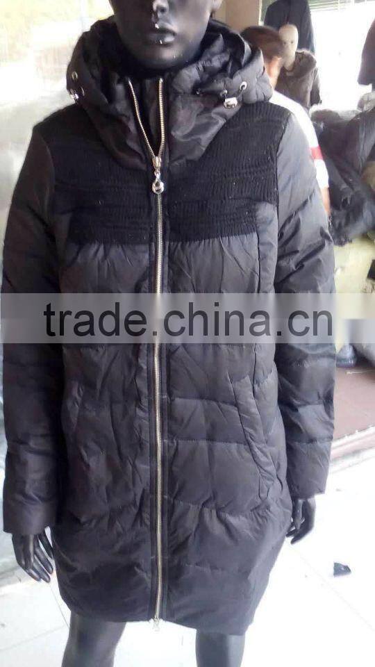 GZY wholesale women mixed down jacket for the winter