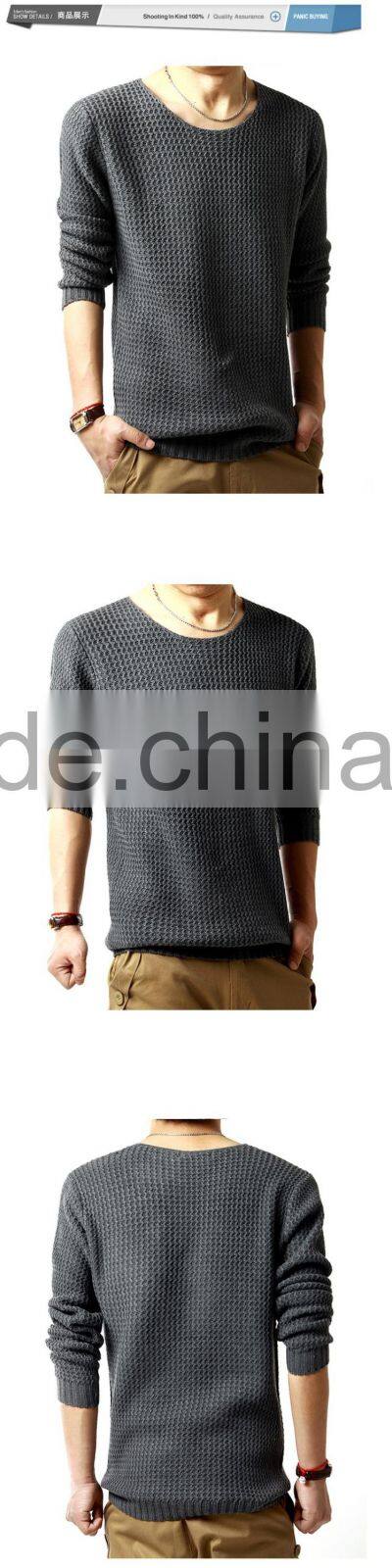 GZY 2015 long sleeve slim men fashion nice sweater