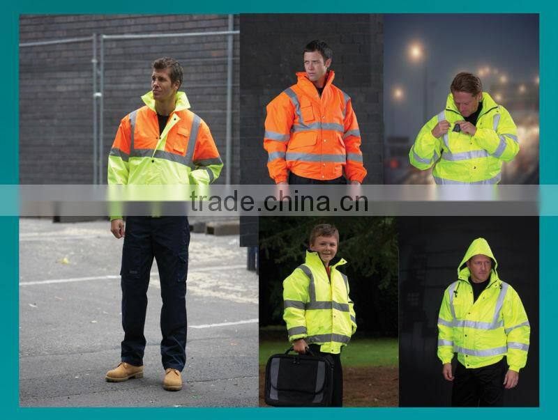safety reflective high visibility pink safety jacket
