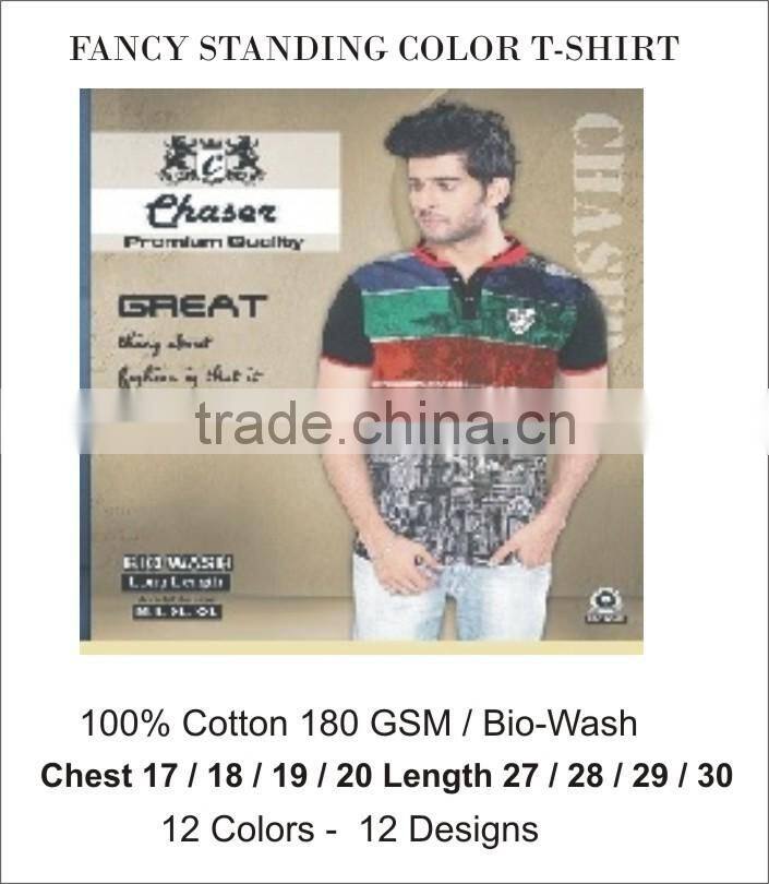 Polo T-Shirts with standing collar