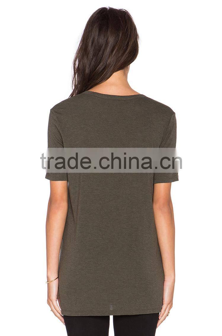 95 cotton 5 spandex extended t shirt blank vintage t shirts