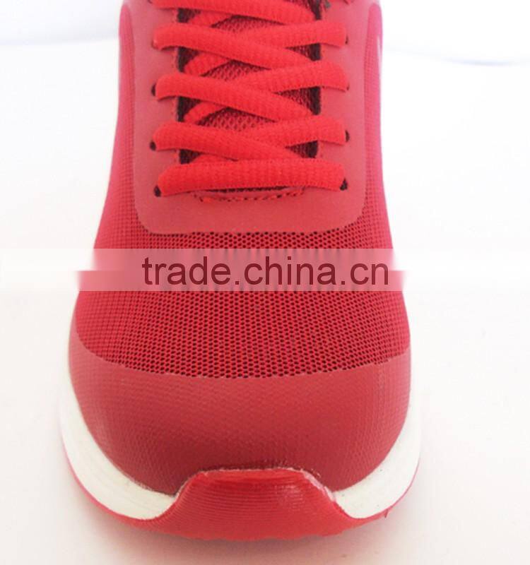Red mesh upper PU air cushion sport women shoes
