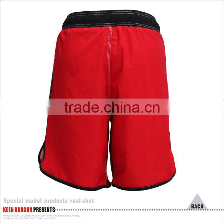 Elastic Waistband Custom Logo Rubber Print Top Brand Mma Shorts
