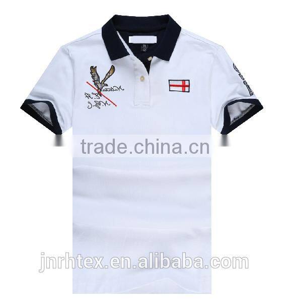 Trade Assurance Advertising Promotion Embroidery Polo Logo T Shirt