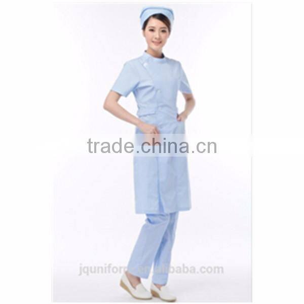2016 Juqian factory custom uniform fashionable staff nurse uniform designs