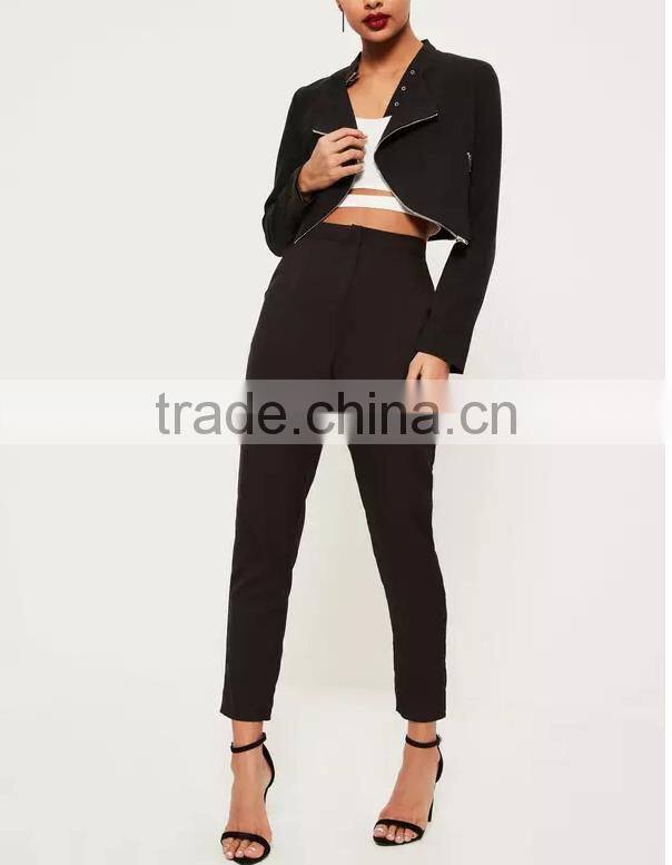 New Fashion Woman Blazer Coat Casual Jackets Long Sleeve Black White jacket women