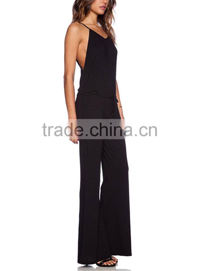 latest ladies casual black jumpsuits and one piece