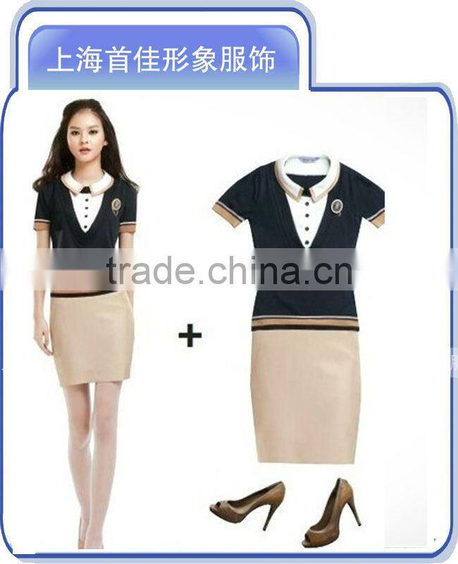 summer elegant beautiful ladies business office uniform design