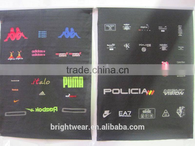 Relfective Policia with blue printing reflective letter be heated on vest for Spain market