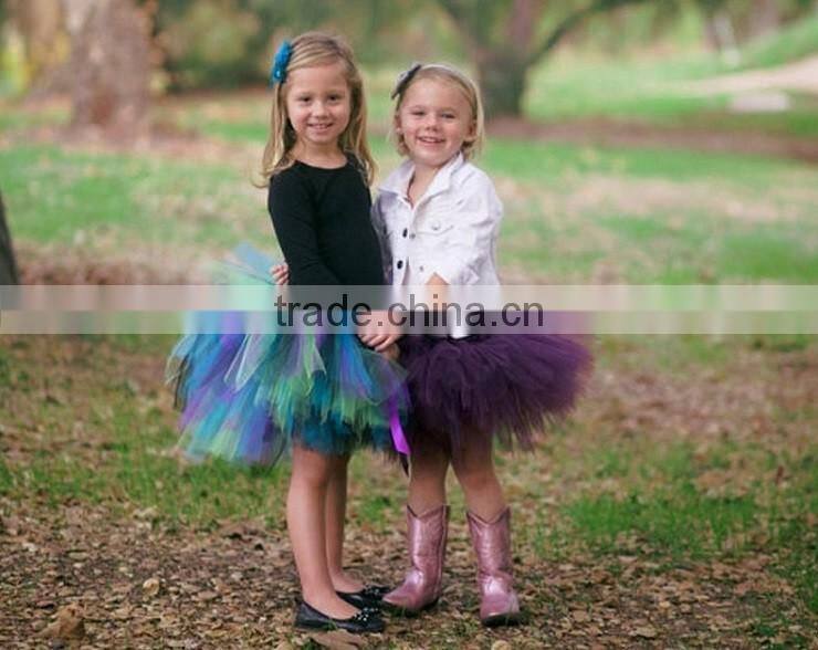 Wholease kids tutu skirts factory directly children tutu rainbow baby girls tutu skirt