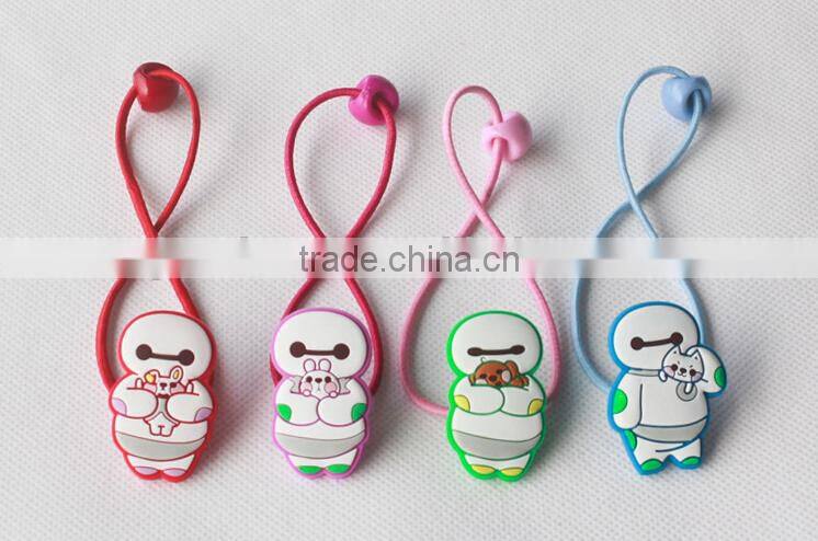 Big hero baymax cartoon characters kids elastic hair tie