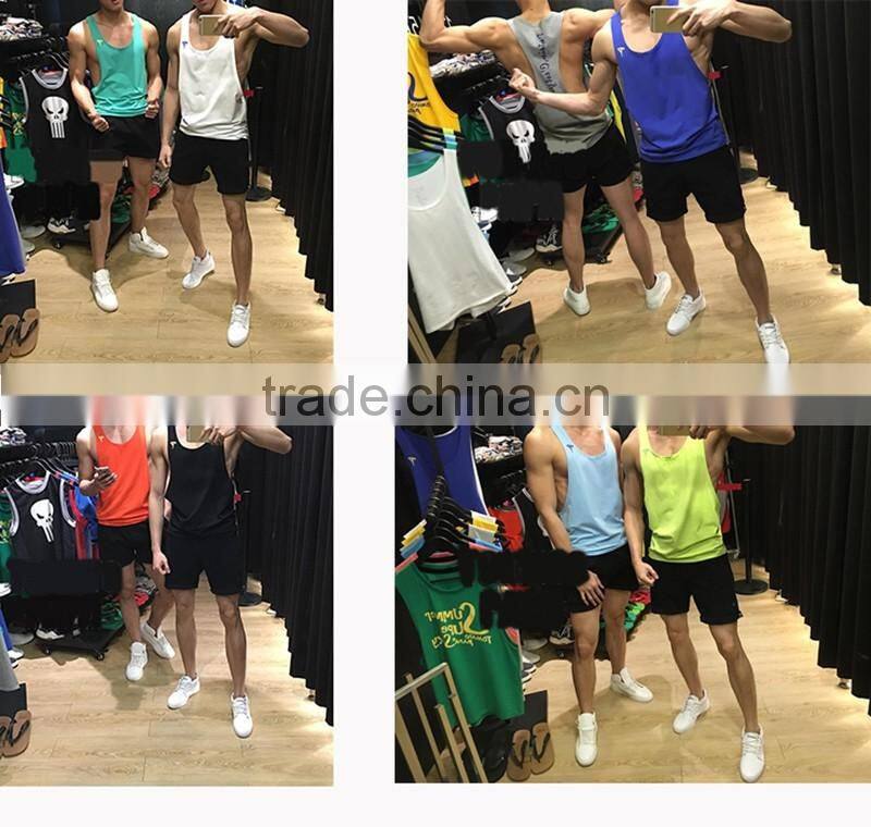 Customized blank gym cotton singlets for men T13355