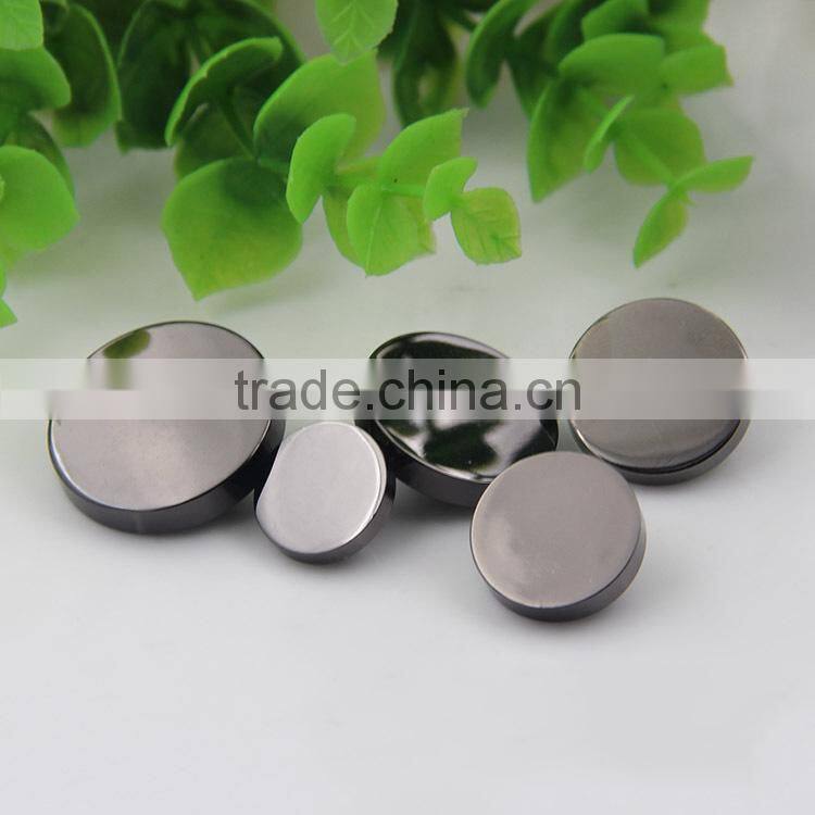 High Quality Gold Black 11.5mm-30mm Size Flat Coat Shirt Custom Metal Buttons For Coats