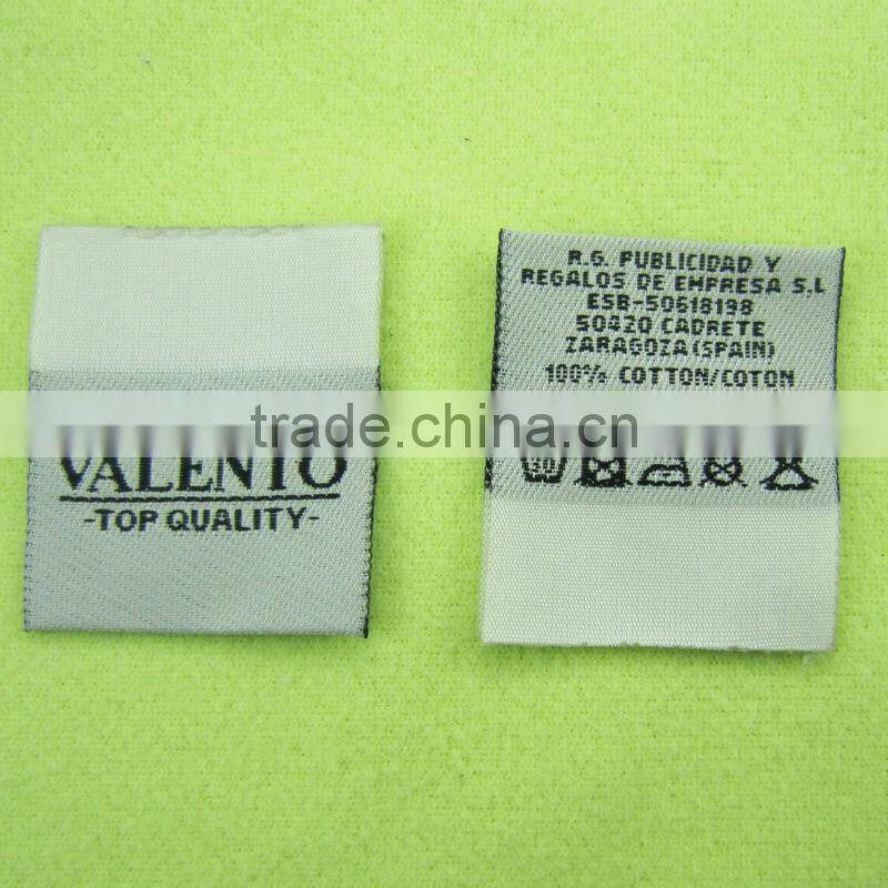 garment wash care labels