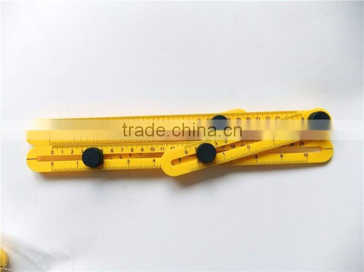 Plastic activity Folding Multi-Angle Measuring Ruler 5Cm Steel Angle Sliding Four Folding Ruler
