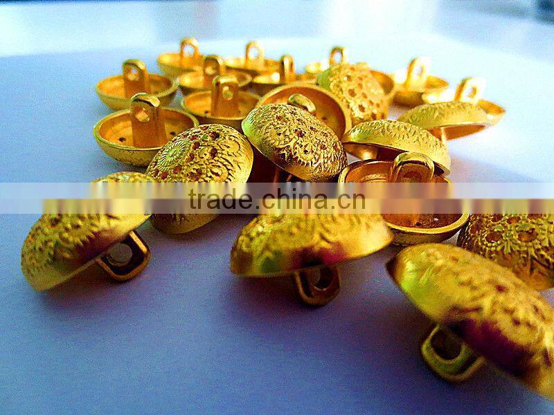 New design metal button shank button uniform use bags accessories