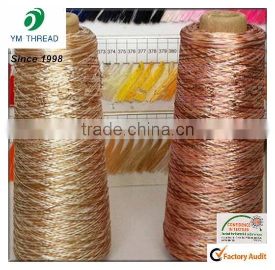 High Quality 100% Polyester 2ply Twist Space Dyed Yarn Knitting