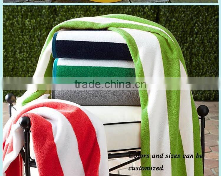 Dark blue stripe beach towel hotel,big size pool towel