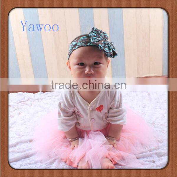 Baby Knotted Cotton Children Bow Latest Design Band Cute Hairbands Headbands for Girls Baby Bow Yellow Headbands Accessories