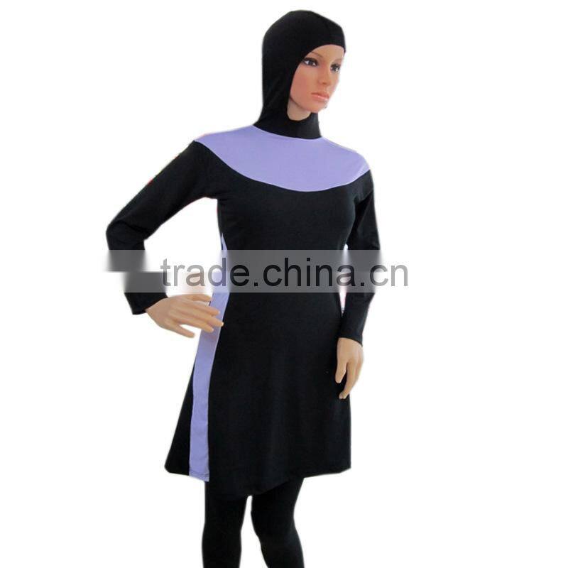 Girls Islamic Muslim Full Cover Modest Fit Swimsuit Beachwear Swimming Costumes