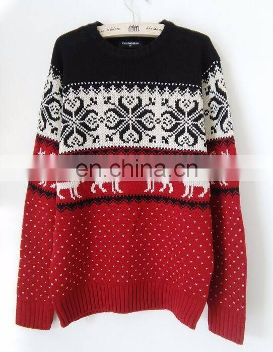 2016 Hot selling Knitting pattern Unisex Ugly Christmas jumpers sweaters