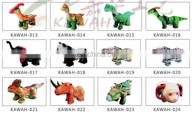 KAWAH 2016 Hot sale coin operated outdoor playground dinosaur riding toys