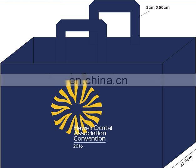 Eco-friendly white non woven promotional bag for advertising