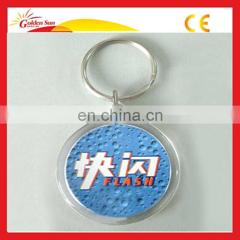 Beautiful High Quality Plastic Solid Acrylic Keychain