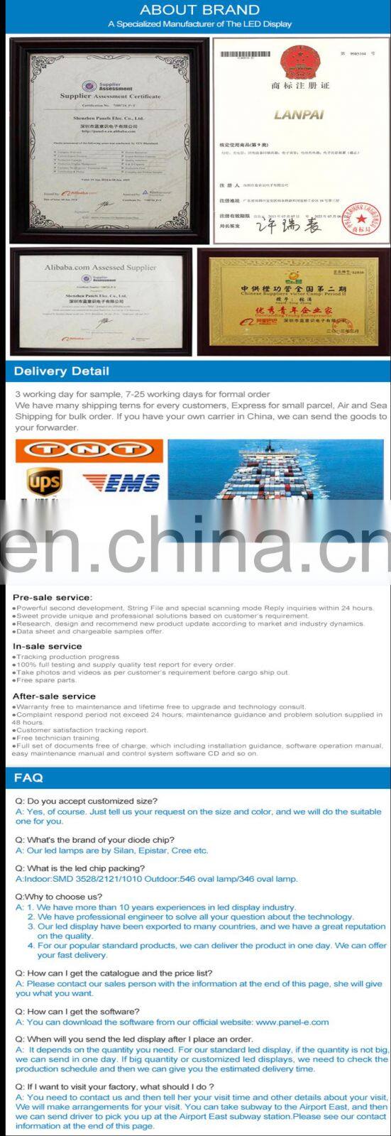 Video Display Function and Outdoor Usage multi color led sign