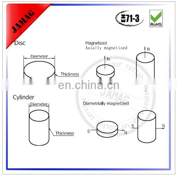N52 neodymium magnet 40mm magnet