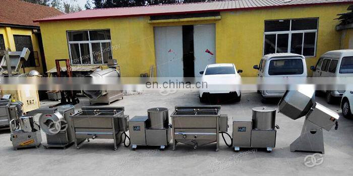 Small Scale French Fries Making Machine Potato Chips Processing Plant