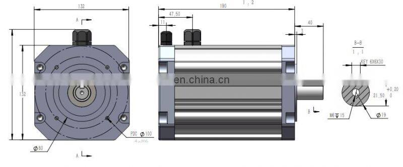 Custom HFM025 car wheel 1000rpm 48v 750w electric bldc brushless dc asynchronous e rickshaw motor