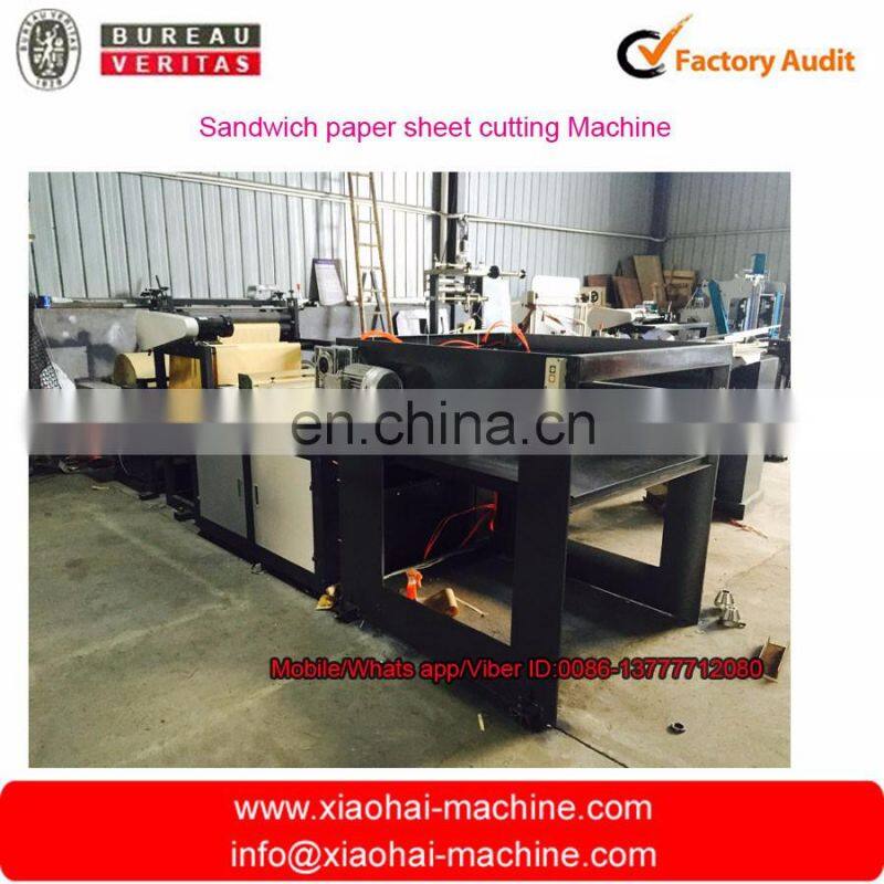 Computer control sandwich paper roll to sheet cutting machine