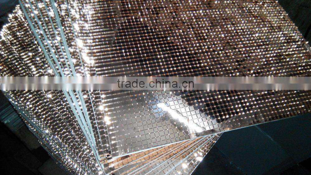 1.8mm thick 5x5mm bronze color mirror mosaic for disco ball