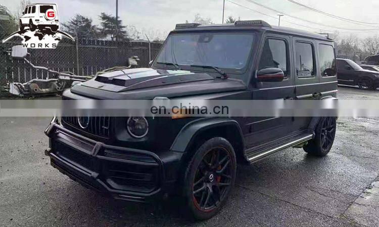 W463A front roof LED fit for G-class W463A 2018-2019year to B-style DRY carbon fiber light bar with LED