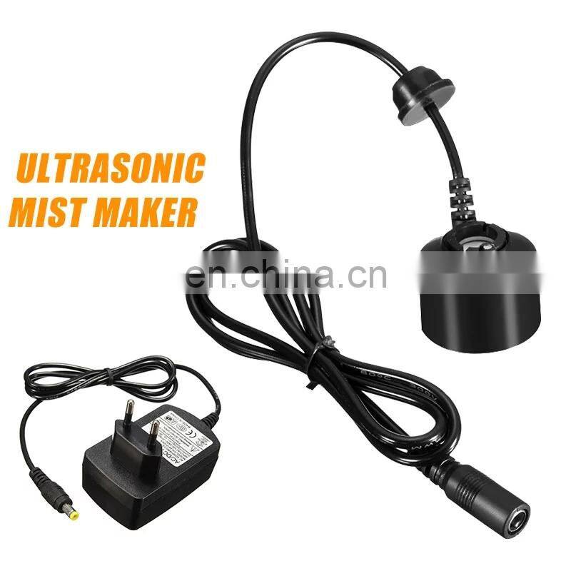 36mm Ultrasonic Humidifier Mini Mist Maker Humidifier With EU Plug Adapter Fogger Water Fountain Pond Atomizer Head DC 24V